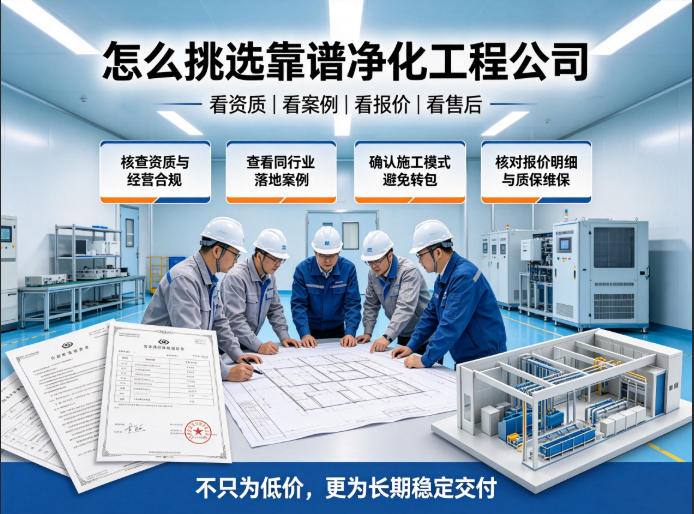 怎么挑选靠谱净化工程公司